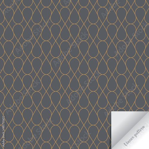 Vector linear geometric pattern. Modern stylish texture. Repeating of geometric tiles with an abstract mesh of drops and diamond shape. pattern is on swathes panel photo