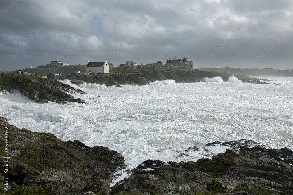 Towan Head near Newquay in North Cornwall. Towan Head near Newquay in North Cornwall.