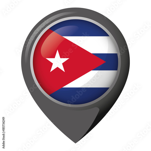 Icon representing location pin with flag of Cuba. Ideal for catalogs of institutional materials and geography Free Download Icon representing location pin with flag of Cuba. Ideal for catalogs of institutional materials and geography - GFXLoad