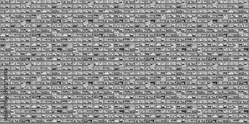 Seamless background of residential, commercial building