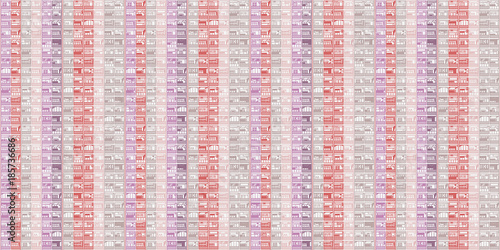 Seamless background of residential, commercial building