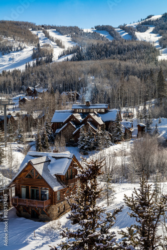 Colorado Ski Village Mountainside