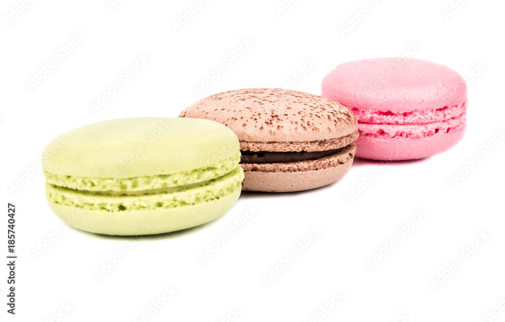 Three multicolored macaroon Three multicolored macaroon