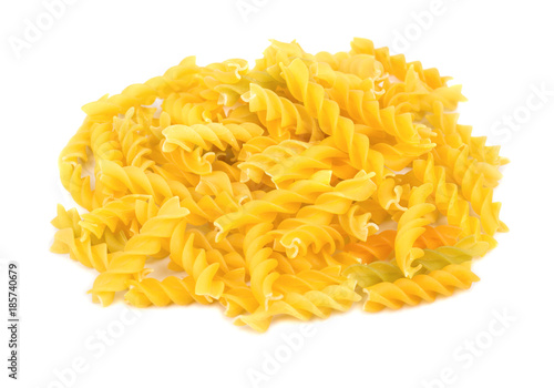 Pile of fusilli pasta
