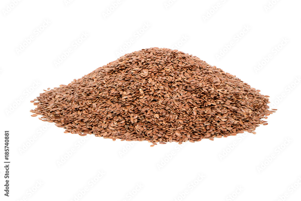 Heap of flax seeds Heap of flax seeds