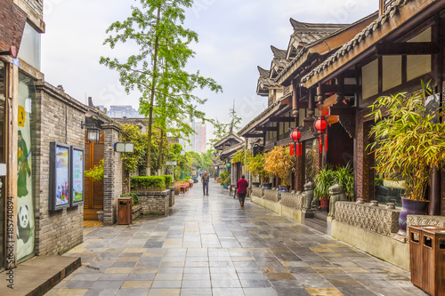 Old buildings in ancient town of Chengdu