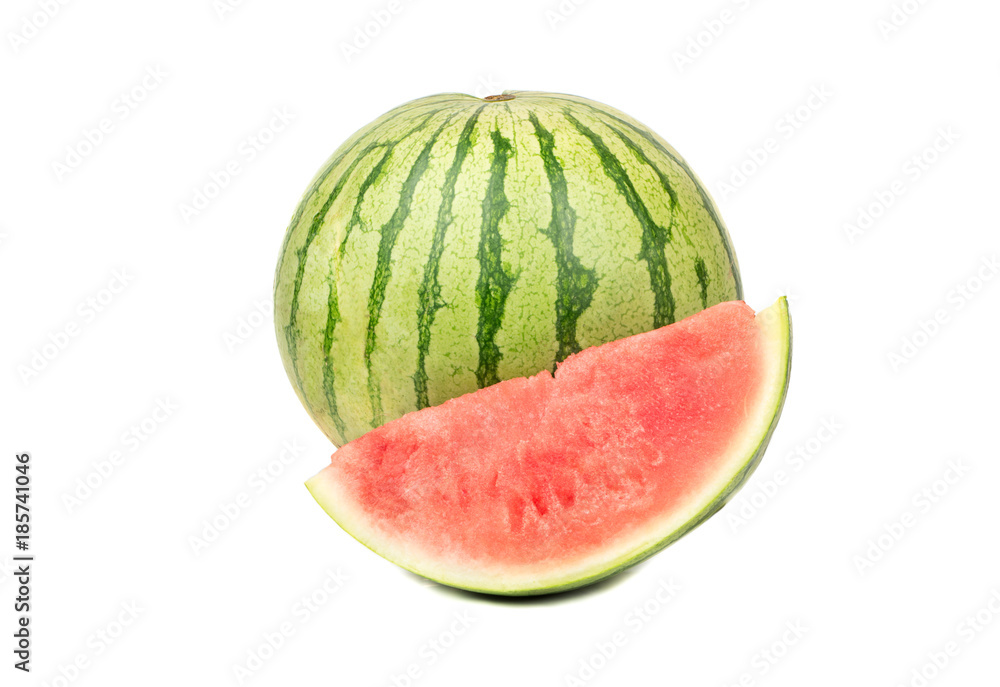 Watermelon with slice