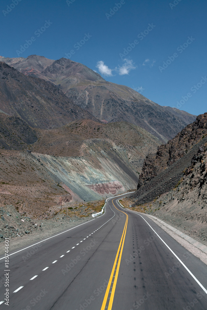 Winding Road Andes Argentina