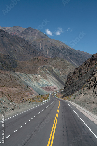 Winding Road Andes Argentina