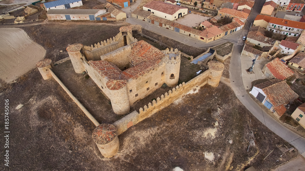 Castle of Almenar in Soria province, Spain