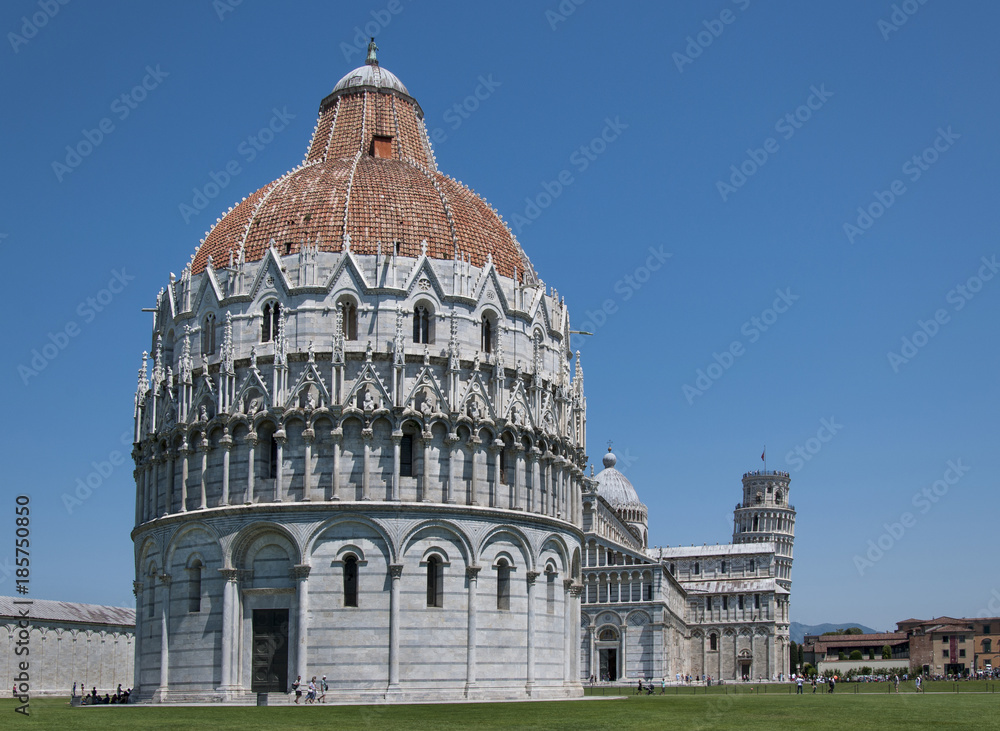 The Pisa Baptistery of St. John in Pisa, Italy