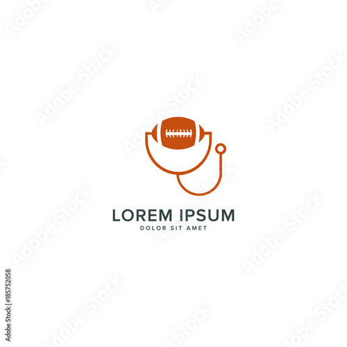 Medical american football logo