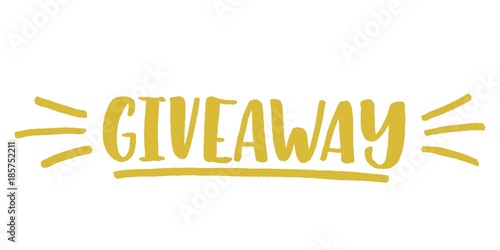 Giveaway vector lettering