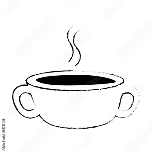 delicious coffee cup isolated icon vector illustration design