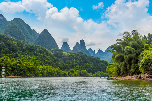 Guilin, Yangshuo, beautiful scenery of mountains and rivers