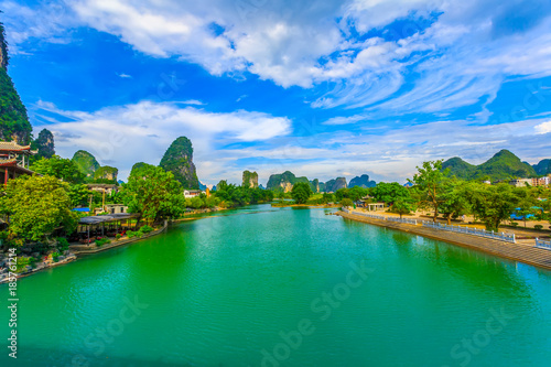 Yangshuo Xingping Lijiang River natural landscape scenery