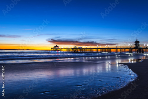 Huntington Beach Pier at Sunset © cherylvb
