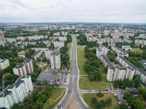 Eiguliai district aerial view