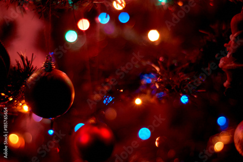 abstract defocused glitter colorful christmas background texture