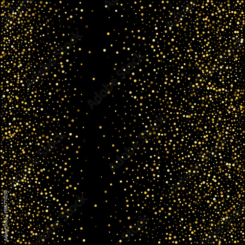 Gold Glitter Background Polka Dot Vector Illustration