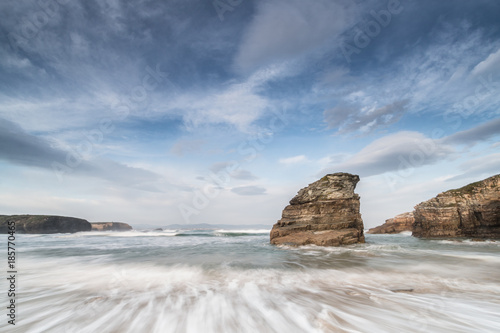 spectacular rocks on the Galician coasts