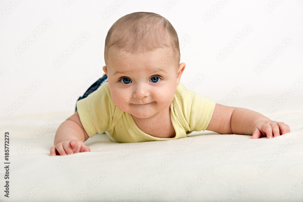 Close up portrait of cute caucasian baby boy Close up portrait of cute caucasian baby boy