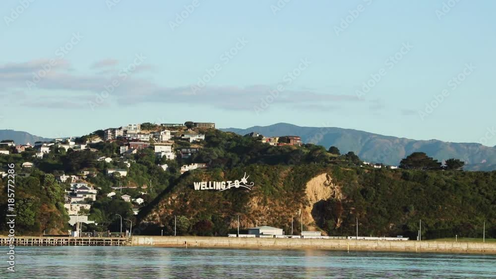 Plane Landing At Wellington New Zealand. Plane Landing At Wellington New Zealand.