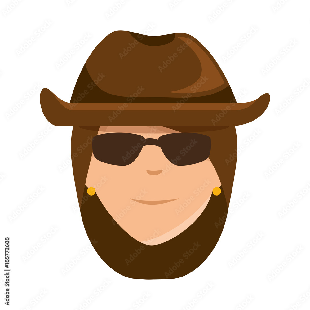 sexy motorcyclist with hat avatar character vector illustration design