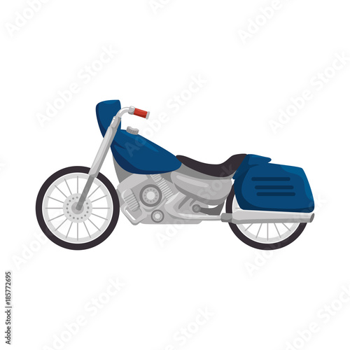 classic motorcycle vehicle icon vector illustration design