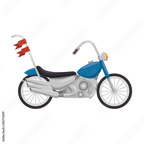 classic motorcycle vehicle icon vector illustration design