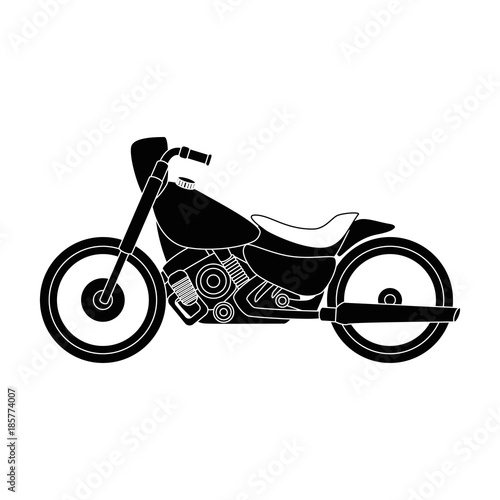 classic motorcycle vehicle icon vector illustration design