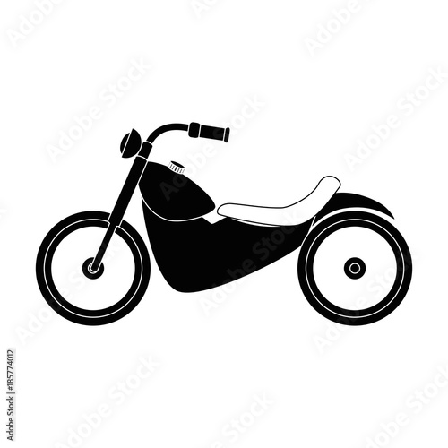 classic motorcycle vehicle icon vector illustration design