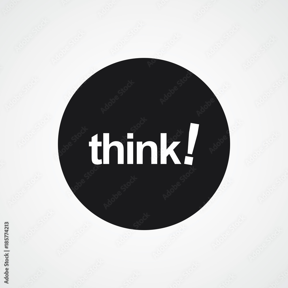 Think Label Vector Template Design