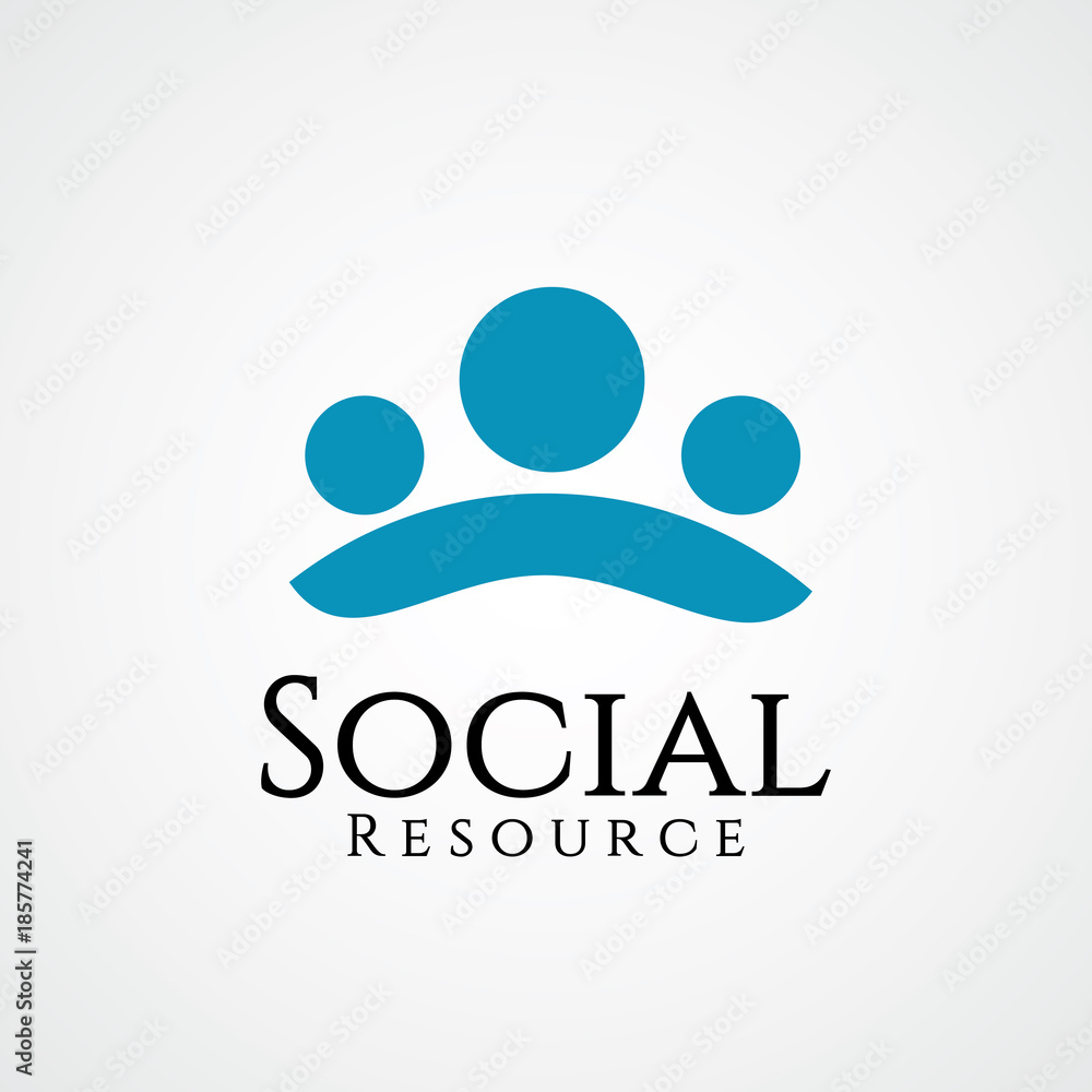Social Resource Vector Template Design Social Resource Vector Template Design