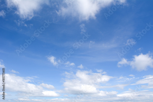 Summer sky and beautiful blue sky with clouds