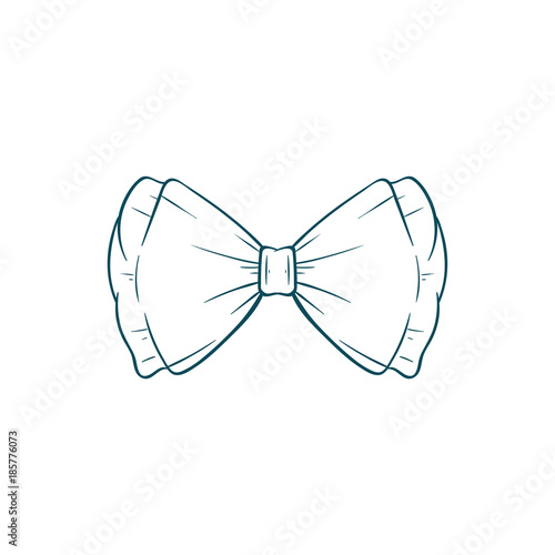 bow tie illustration hand draw