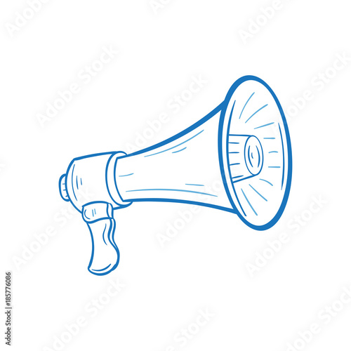 megaphone cartoon icon illustration