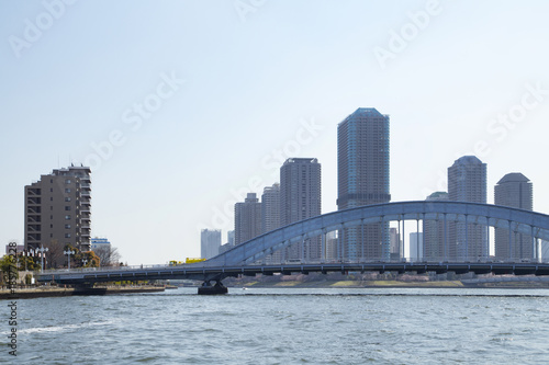 隅田川の風景（永代橋周辺）