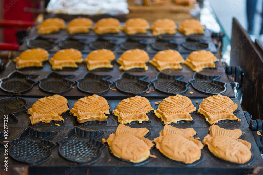 Japanese traditional fish shaped cake Japanese traditional fish shaped cake