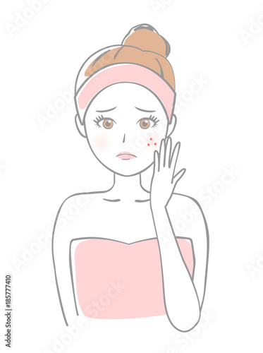 女性　吹き出物
