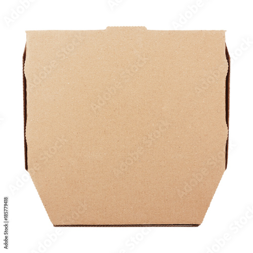 Blank Cardboard Pizza Box with Copy Space for Your Design.