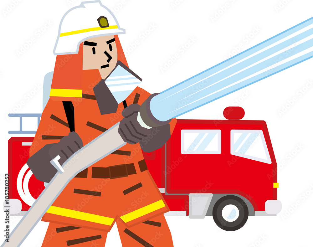 Fototapeta premium 消防士