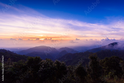 Mon Sone View Point  Doi Pha Hom Pok National Park  Angkhang mountain  chiang mai  Thailand