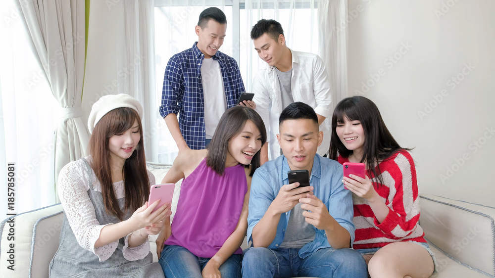 young people use phone young people use phone
