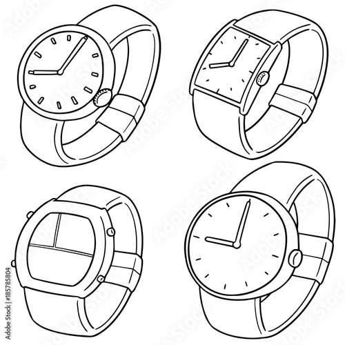 vector set of watch
