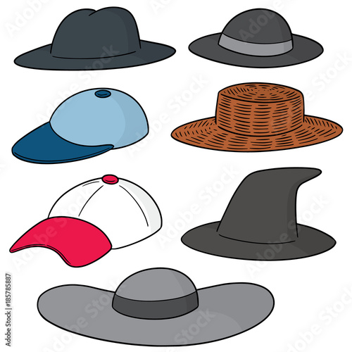 vector set of hat
