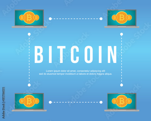 Bitcoin cryptocurrency style design collection photo