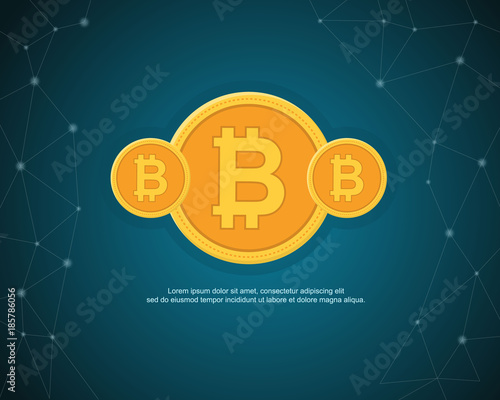 Bitcoin cryptocurrency style design collection photo