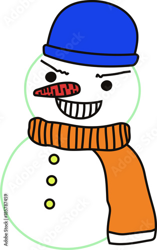 子どもの生意気雪だるま
