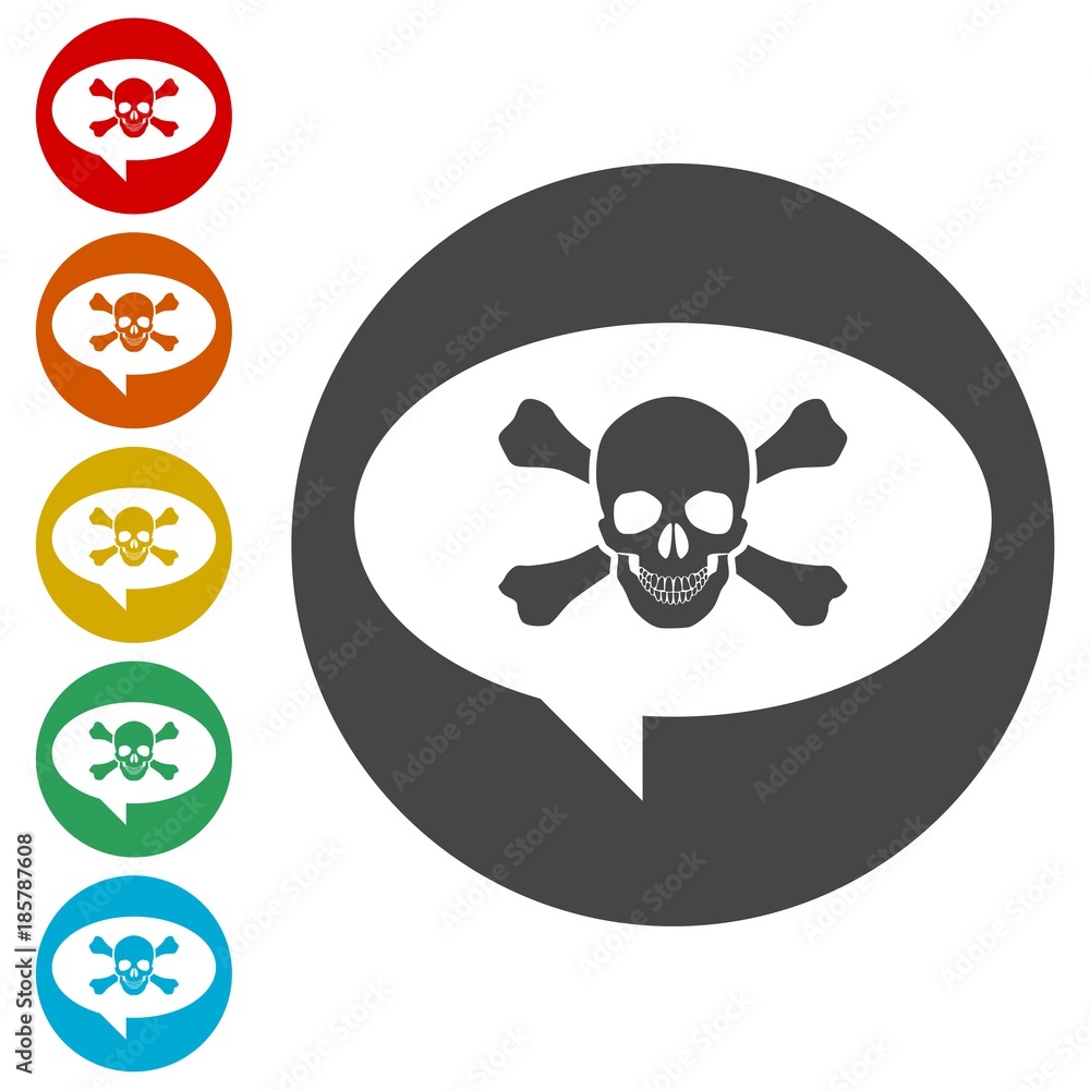 Pirate skull icon, Pirate Comic balloon Pirate skull icon, Pirate Comic balloon